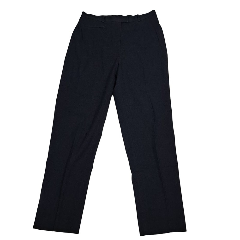 Lafayette 148 New York Black Cotton Stretch Dress Pants Trousers Size 8
